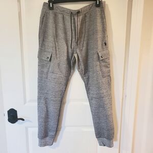 New with tags. Men's Polo Ralph Lauren Heather gray cargo jogger pants sz L